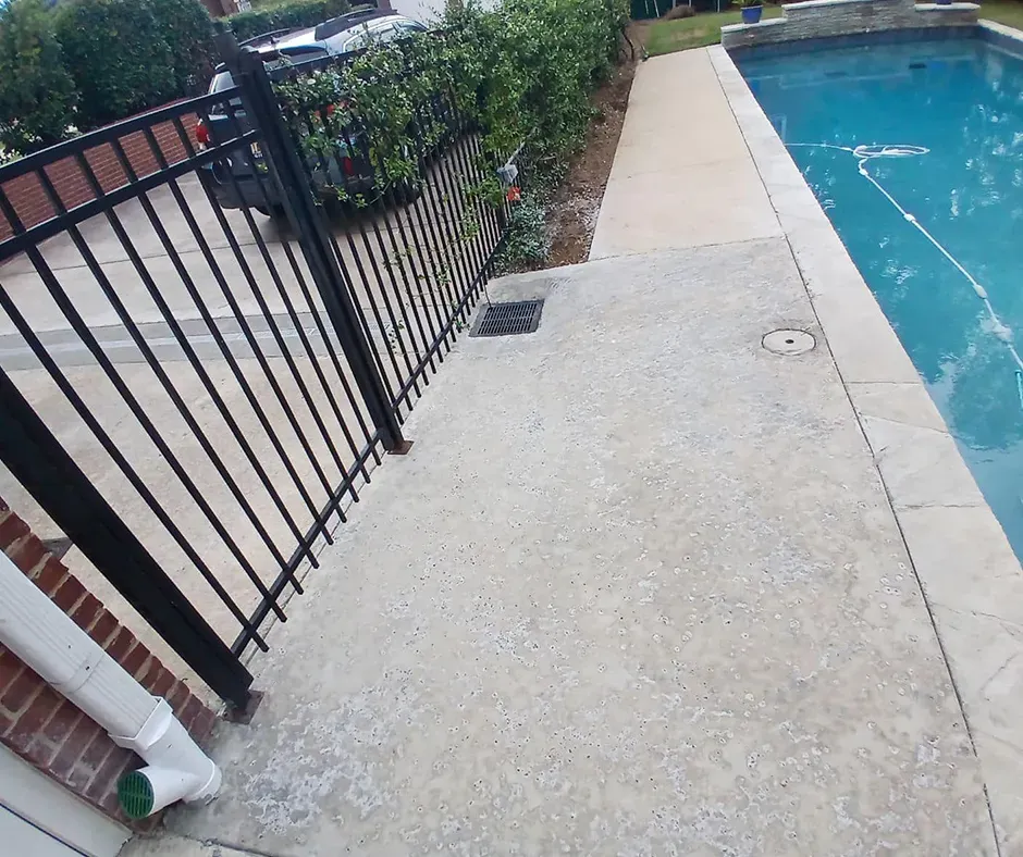 French Drain System Installation by the Garage in Westchester, NY French Drain System Installation by the Garage in Westchester, NY