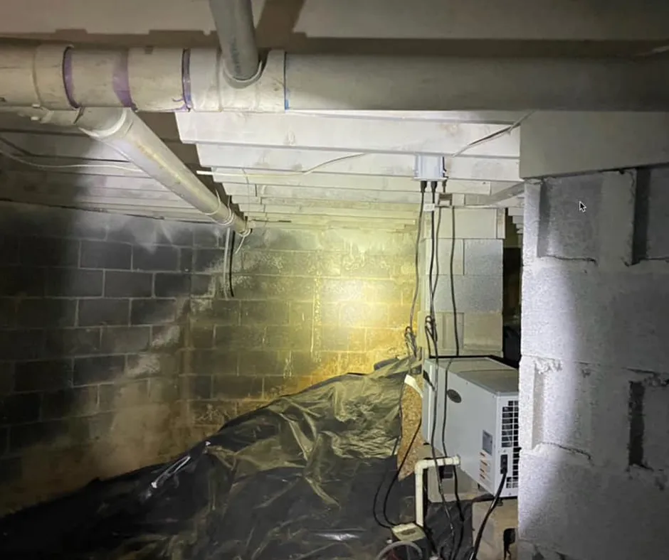Insulated Pillars for Crawl Space Encapsulation in Westchester, NY Insulated Pillars for Crawl Space Encapsulation in Westchester, NY